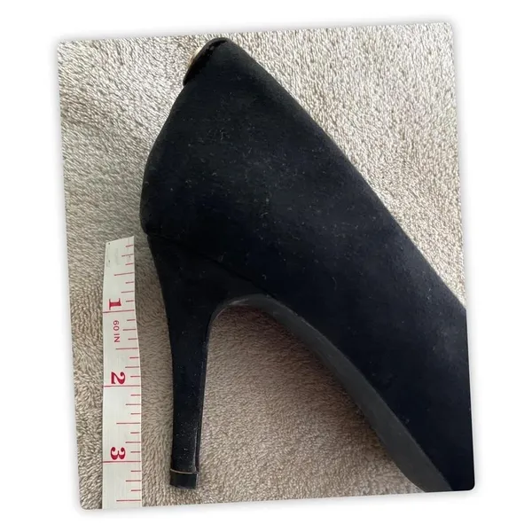 Laicigo Black suede pointed toe‎ kitten heels #heels #suede, size: 8 - Image 7