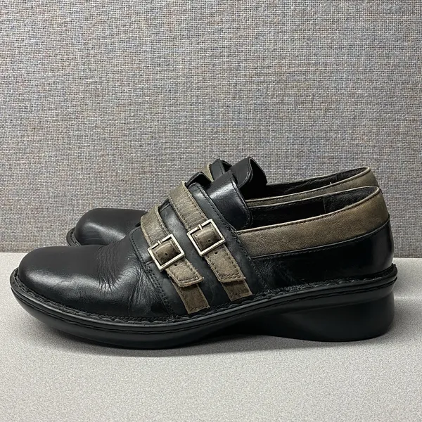 Naot‎ Celesta Loafer Womens Shoe 7 7.5 EU 38 Black Leather Cork Insole Comfort - Image 6