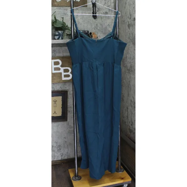 City Chic Womens Trendy Plus Size Sassy V Wrap Dress 6575644 Emerald Green 16W - Image 2