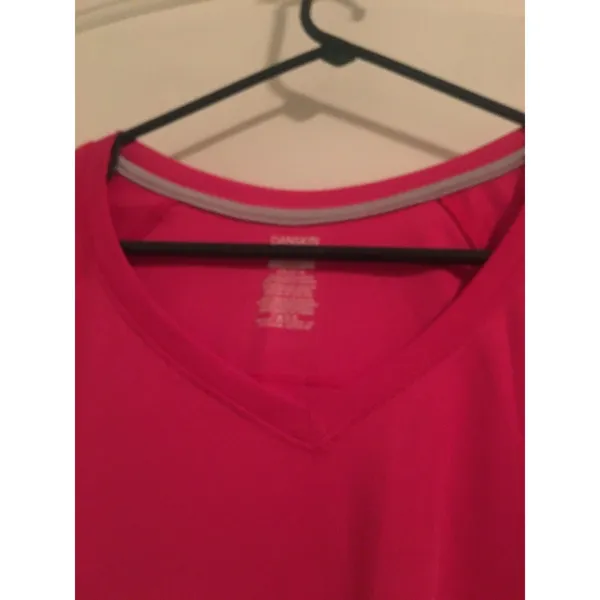 Danskin Now Women's Short Sleeve Shirt Activewear Size L 12-14 Pink - Image 3