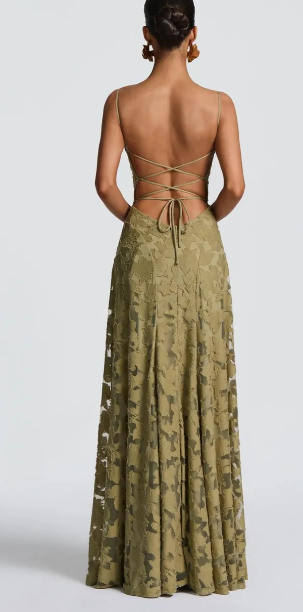 Babyboo Maxi Dress With Scarf - Image 4