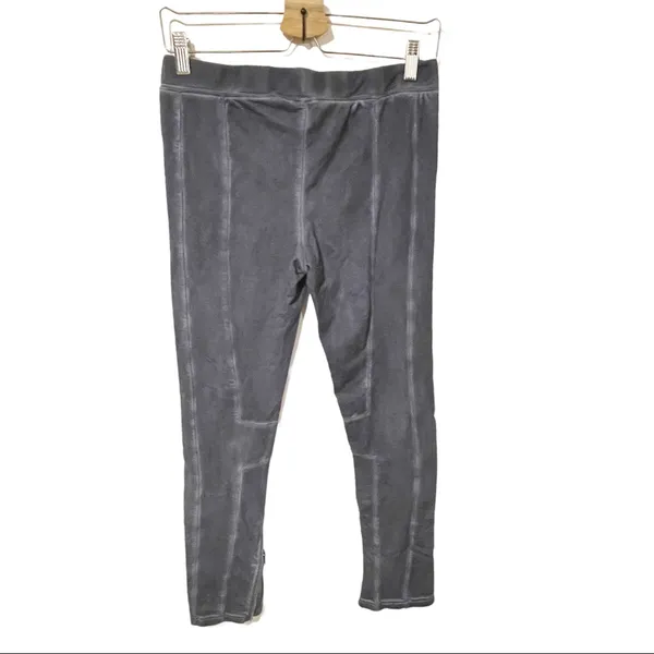 Free‎ People Size Small Grey Exposed Stitch Pull On Zip Ankle Pants - Image 4