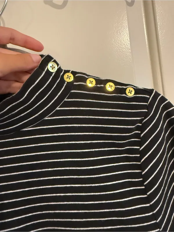 J. Crew Black Striped Long-Sleeve Turtleneck - Image 3