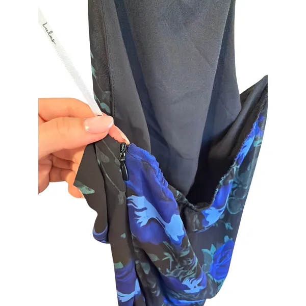 Lulus Floral Print Halter Neck Maxi Dress With Slit - Image 10