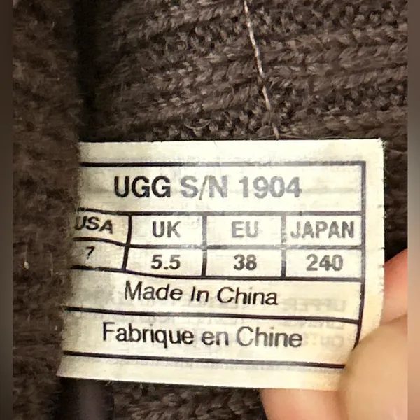 UGG Boots Womens 7 MATILDA 1904 Brown Vibram Puffer Quilted Waterproof - Image 10