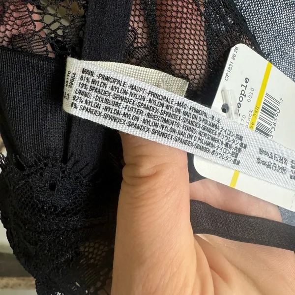 Free People NWT You're So Great Underwire Bra in Black - Image 15