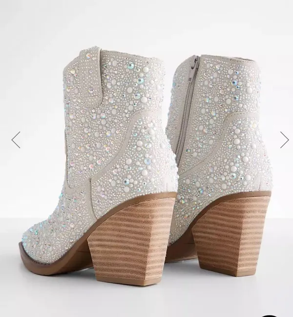 Bedazzled Booties Size 10 - Image 3