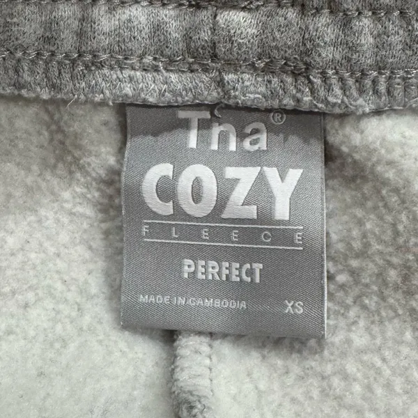 TNA Cozy Perfect Fleece Grey Sweat Shorts Women’s XS - Image 3