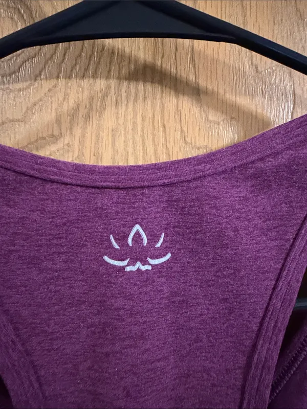 Beyond Yoga Women’s Purple Spacedye Lift Your Spirits Sports Bra XL - Image 7