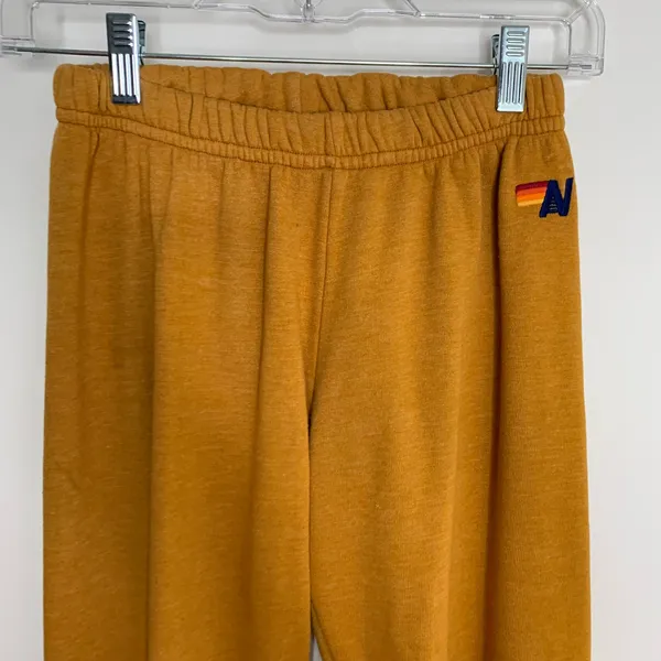 Aviator Nation Faded Golden Ombre Joggers Womens X-Small - Image 9