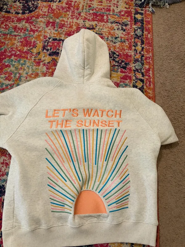 Dandy worldwide Sunset hoodie Gray Size XS - Image 2