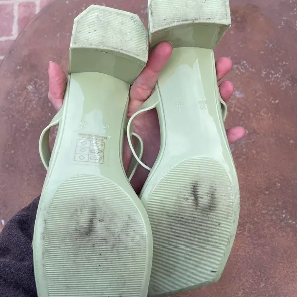 Jeffrey Campbell Like green Maisie Mule Heels sz 9 In great condition - Image 6