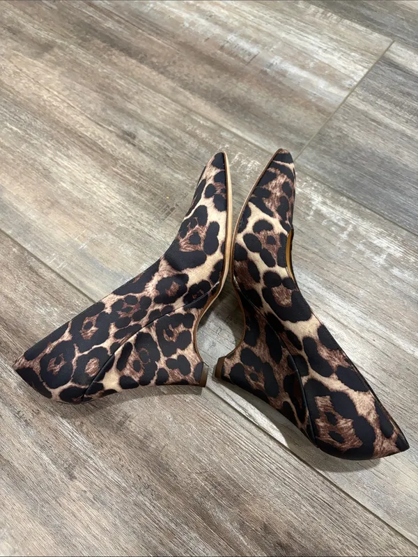 Kate Spade Leopard Wedge Pointed Toe Pumps 6.5 - Image 7