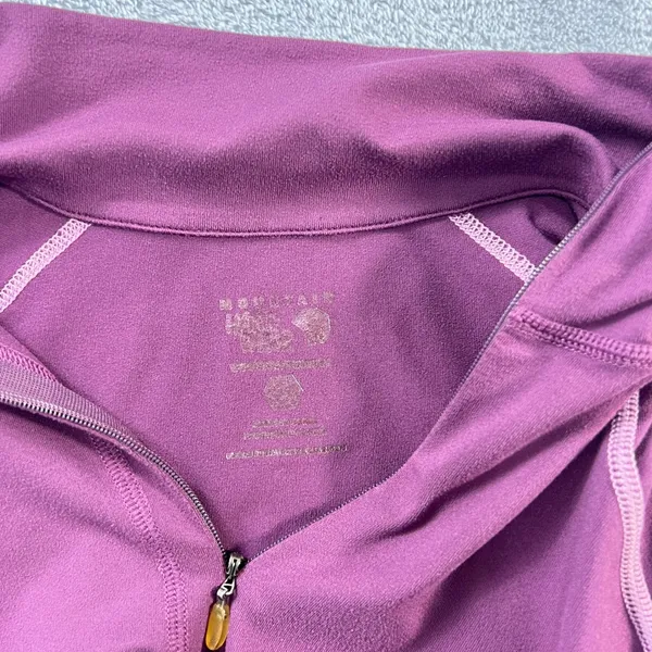 Mountain Hardwear 1/4 Zip Pullover Women Medium Purple ThumbholesHiking Gorpcore - Image 8