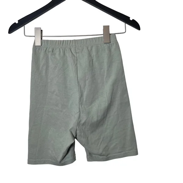 White Fox Signature Bike Shorts Sage Green‎ XS Lounge Activewear Workout - Image 3