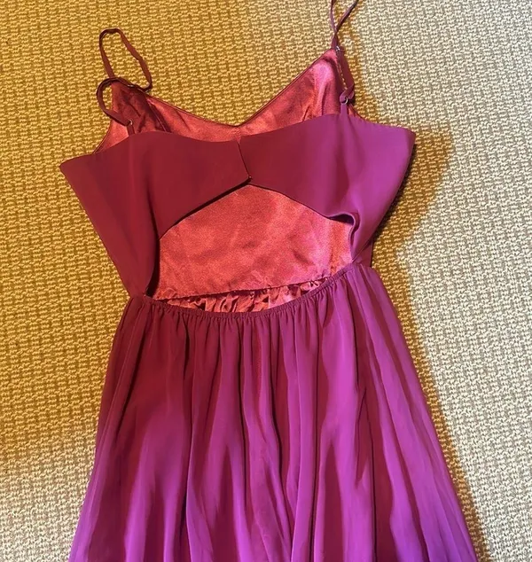 Joanna August Ceremony large fitted bodice sash full skirt bridesmaid open back - Image 8