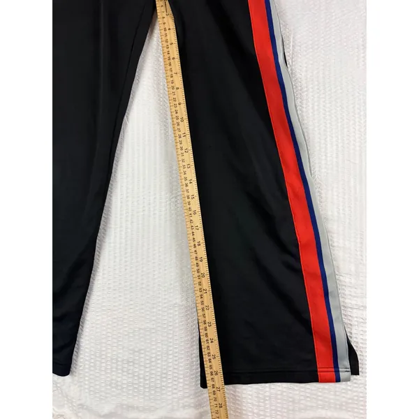 Nike Womens Track Pants XS Black Red Blue Grey Side Stripe Wide Leg Zip Pockets - Image 8