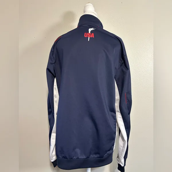 Team USA Jacket Navy and Red Jacket Blue Size M - Image 3
