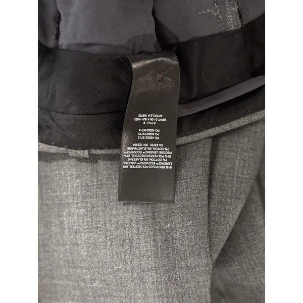 Aritzia Babaton Womens Dress Pants Gray Pleated Front Barrel Leg Trouser Size 0 - Image 7