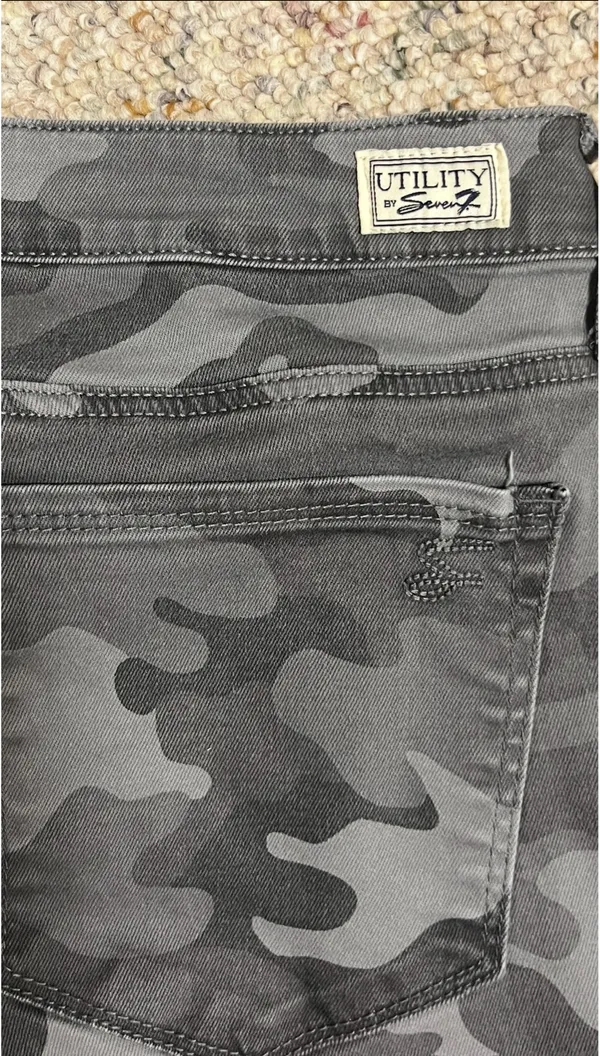 Seven7 Camo 7 Skinny Grey Utility Ankle Pants 6 - Image 2