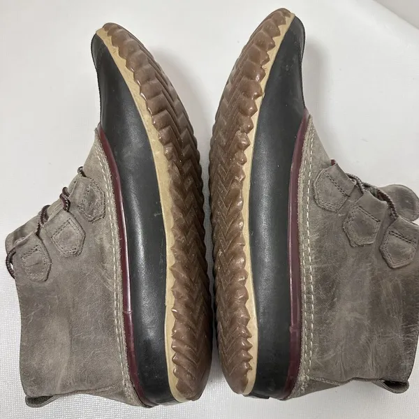 Sorel Out N About Womens 10 Ankle Boots Duck Boot Rubber Waterproof Gray - Image 6