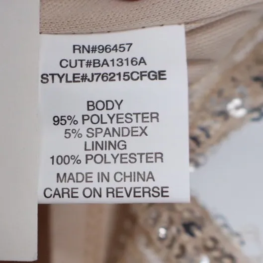 Love on a Hanger Sequin Mini Skirt Silver Sparkle Party Glam‎ Size 7 - Image 4