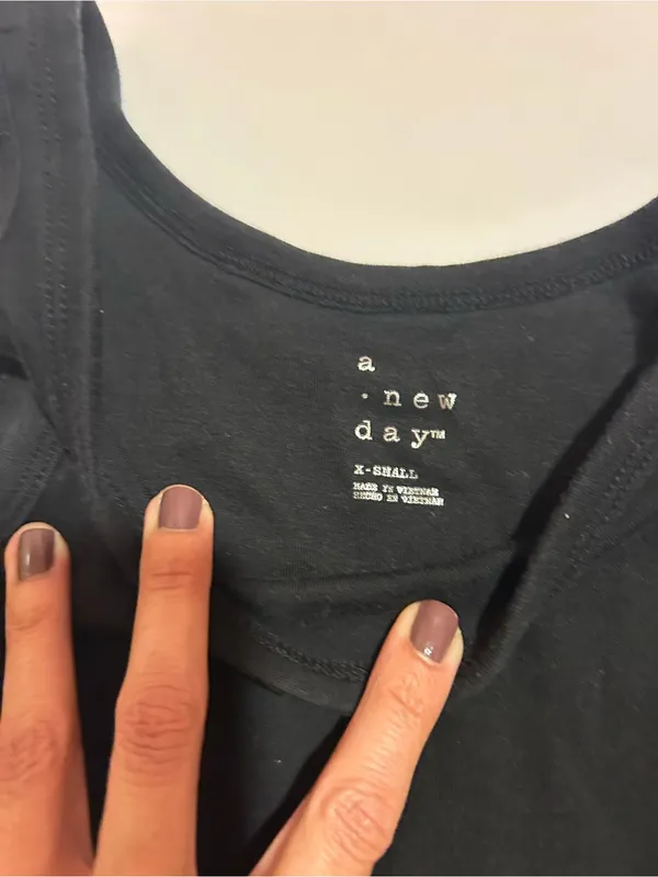 a new day Black Scoop Neck Tank Top - Image 3