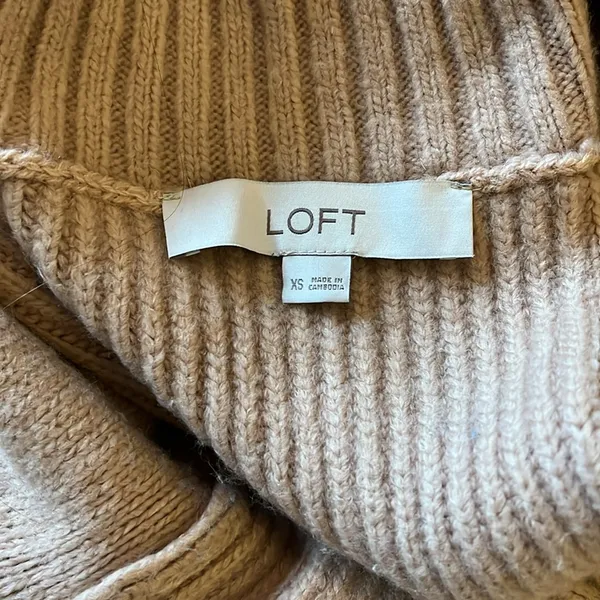 LOFT Turtleneck Cable Sweater - Image 4