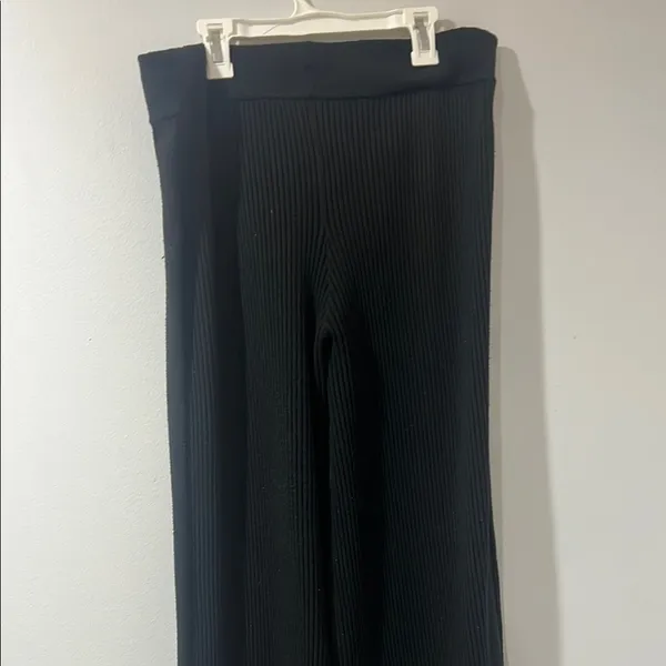 Aerie Women's Black Stretch Ribbed Pants Sz XL - Image 4