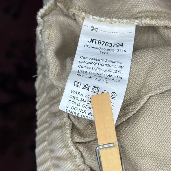 Beige Cargo Pants Tan - Image 2