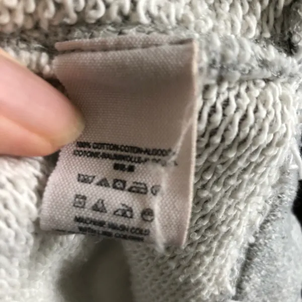 Free People Sweater Cowl Turtleneck Pullover Oversized Mixed Media Raw Grey - Image 9