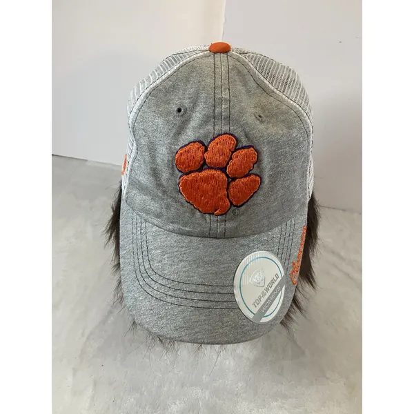 Clemson Tigers Top of the World Trucker Snapback Hat‎ Ladies Silver Sparkle NWT - Image 2