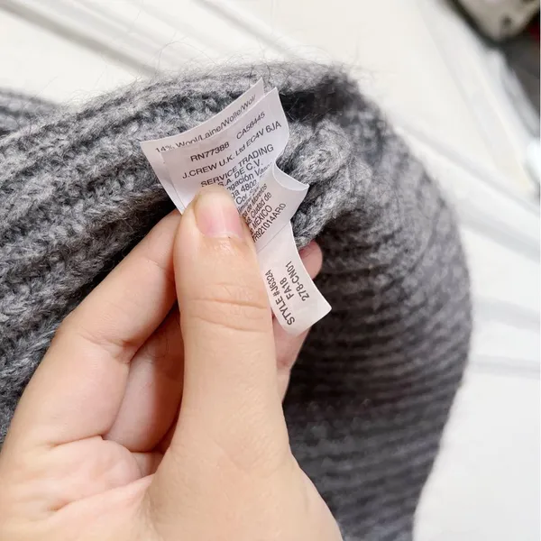 Point Sur • J Crew Mohair Ribbed Turtleneck Sweater cowl heather grey wool knit - Image 10