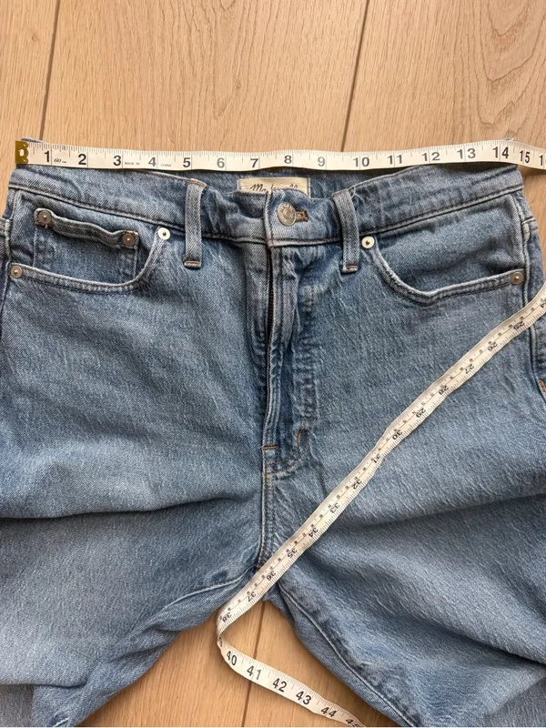 MADEWELL The Perfect Vintage Straight Leg Jeans Size 29 Medium Blue Wash Ankle - Image 10