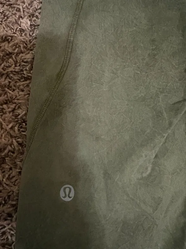 Lululemon Fast and Free Short 10" *Ice Dye 6 Ice Wash Moss Green W7BGHS Nulux - Image 3