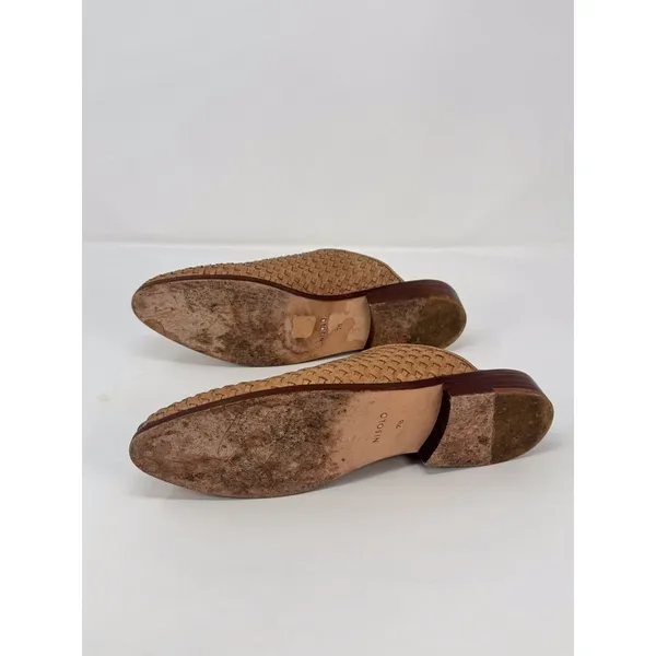 Nisolo Ama Womens Sandals Brown Leather Woven Mule Slip On Slide Boho US 7.5 - Image 5