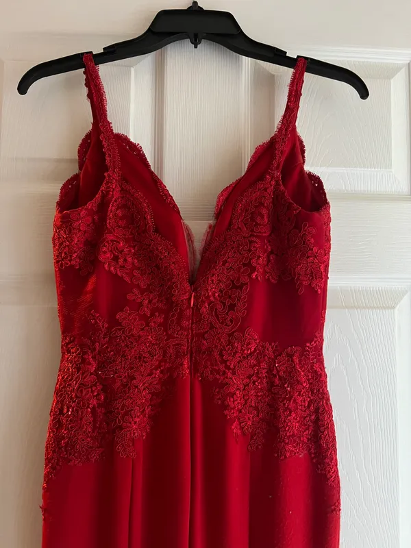 Cinderella Divine Red Prom Dress - Image 4