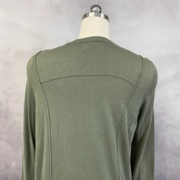 Abercrombie‎ Fitch Cardigan Sweater Women Medium Open Front Soft Layering Earthy - Image 7