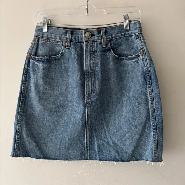 Rag &‎ Bone Denim Moss Skirt Clean Levee - Image 2