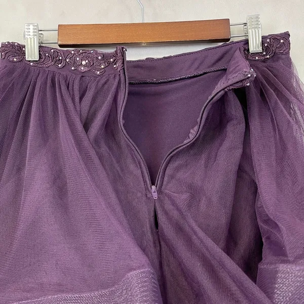 Say Yes To The Dress Mesh Skirt Juniors 11‎ Fairycore Whimsigoth Bling Tutu Glam - Image 5
