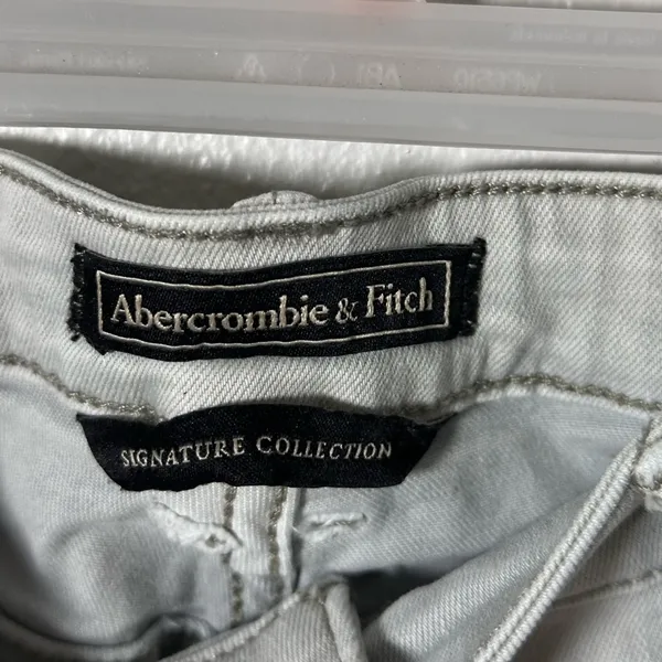 Abercrombie‎ & Fitch Women Gray Distressed Jeans Signature Collection size 27 - Image 5