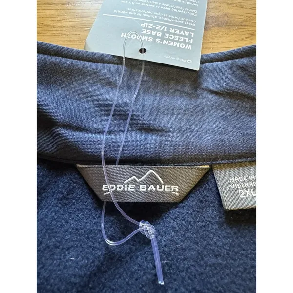 Eddie Bauer‎ Women 2XL Top 1/2 Zip Smooth Fleece Base Layer Performance - Image 3