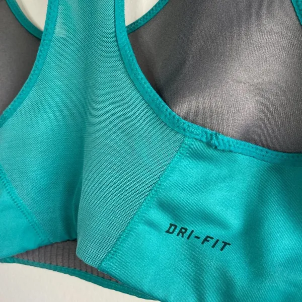 Women's Nike Dri-Fit Teal Sports Bra - Image 4