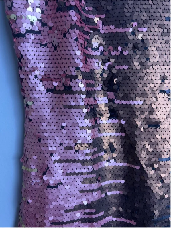 NWT By The Way Sequin Mini Dress Small Pink Gold Black Bodycon Party - Image 4