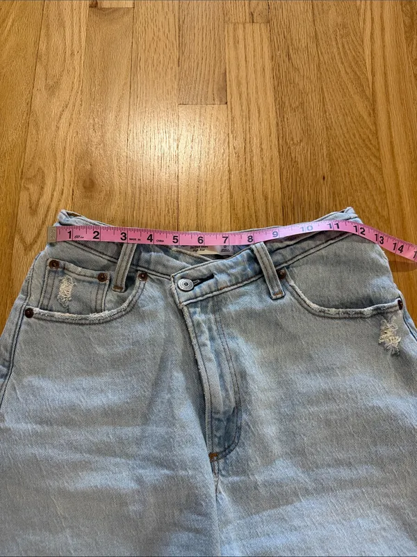 Abercrombie & Fitch Curve Love The Dad Short High Rise Sz 0/25 - Image 3