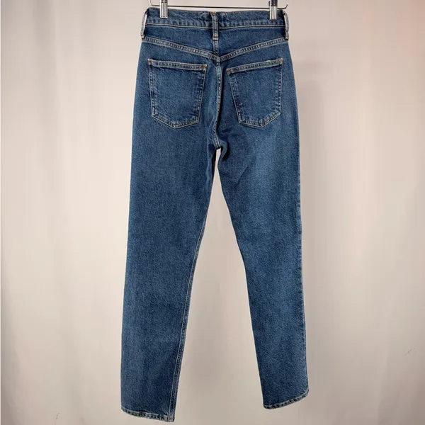 AGOLDE‎ Merrel High Rise Organic Cotton Jeans in Blue Size 24 - Image 6