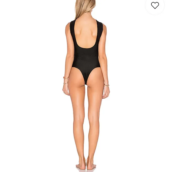 Revolve Lurelly Black Lace Up Ibiza Size 4 Swimsuit New With Tags Summer - Image 3