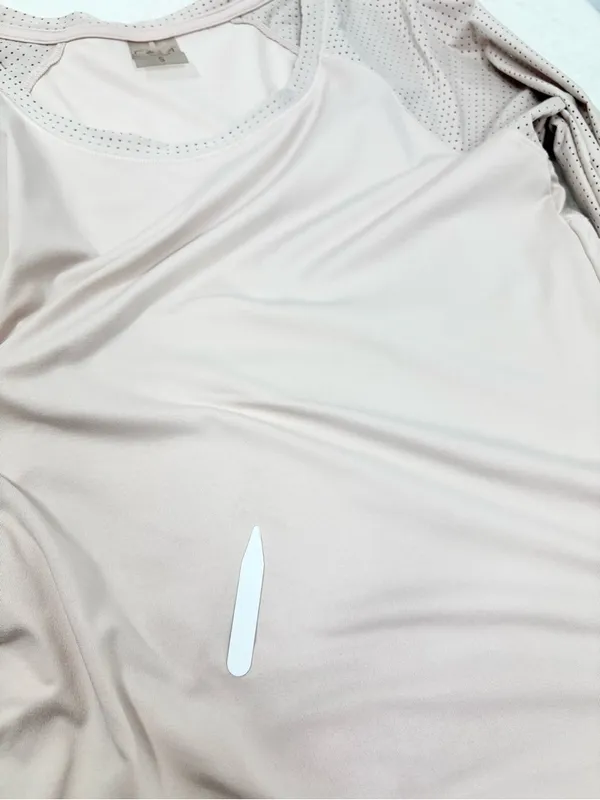 Calia Light Pink Long-Sleeve Performance Top Size S - Image 9