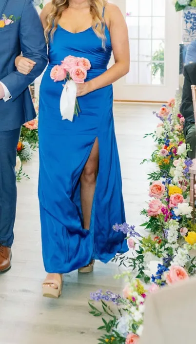 Birdy Grey Bridesmaid Dress Blue - Image 2