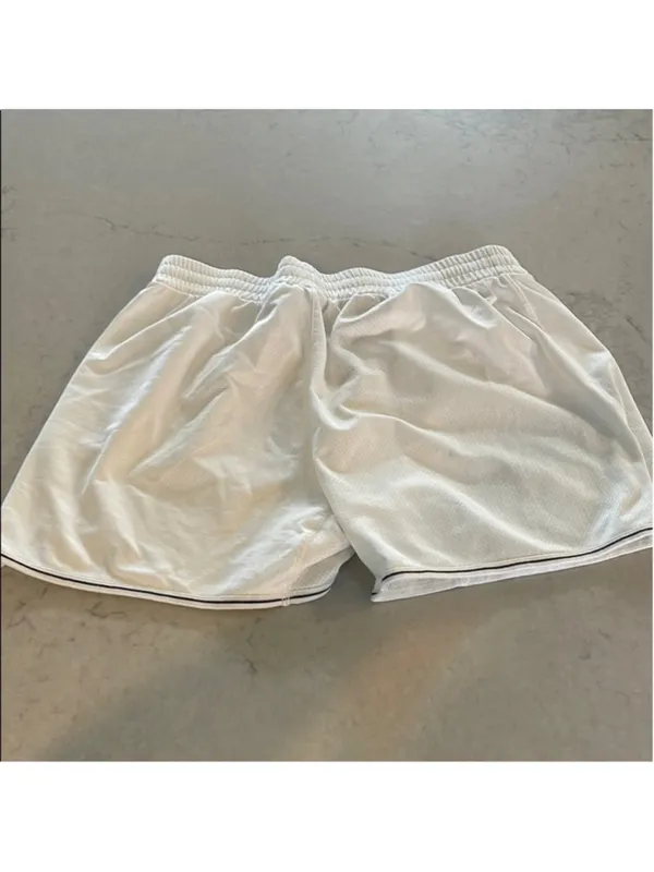 Nike Women's Athletic Shorts White Medium - Image 5